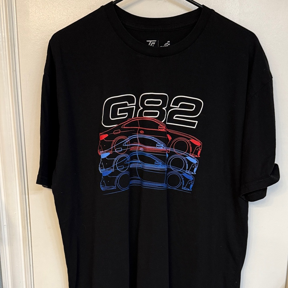 Black Graphic Tee with Car Design